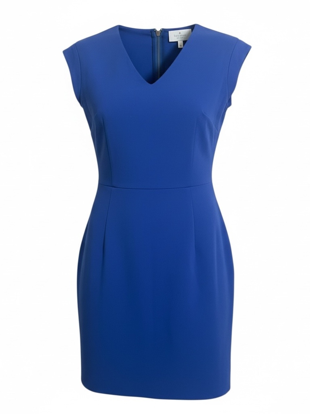 kate spade Royal Blue V-Neck Midi Sheath V-Ponte Dress